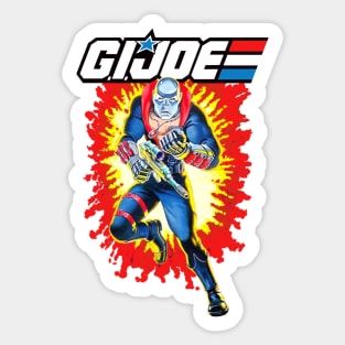 Destro GI Joe toy art card Sticker